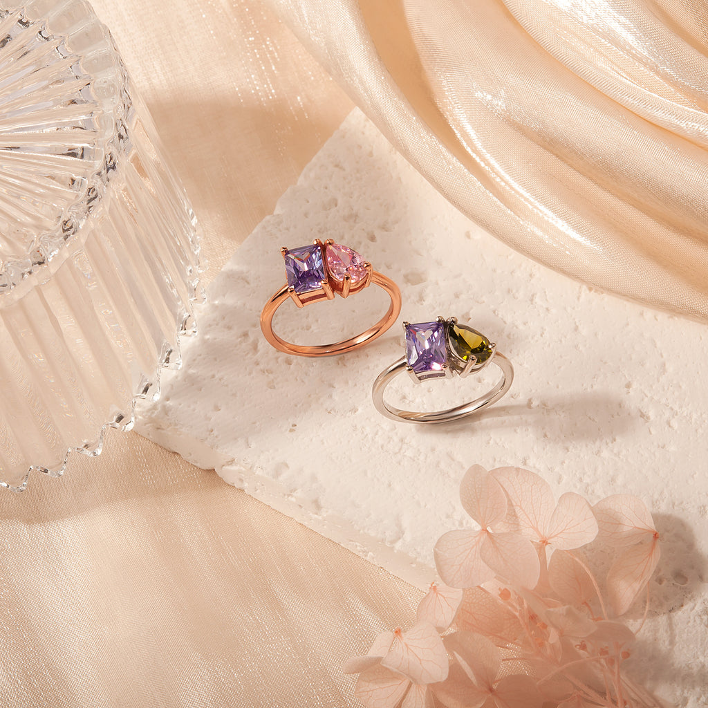 Toi et Moi Gemstone Ring