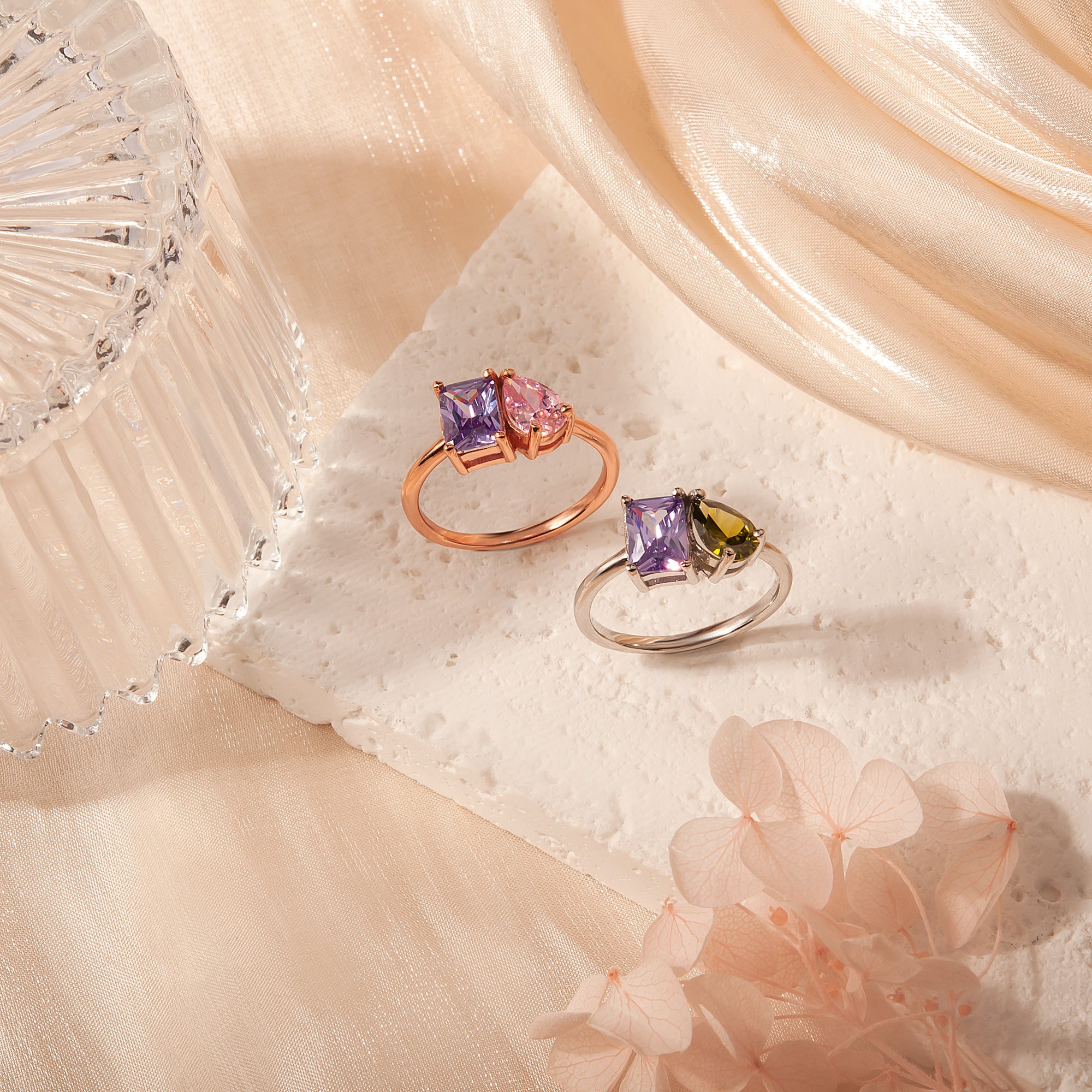 Toi et Moi Gemstone Ring