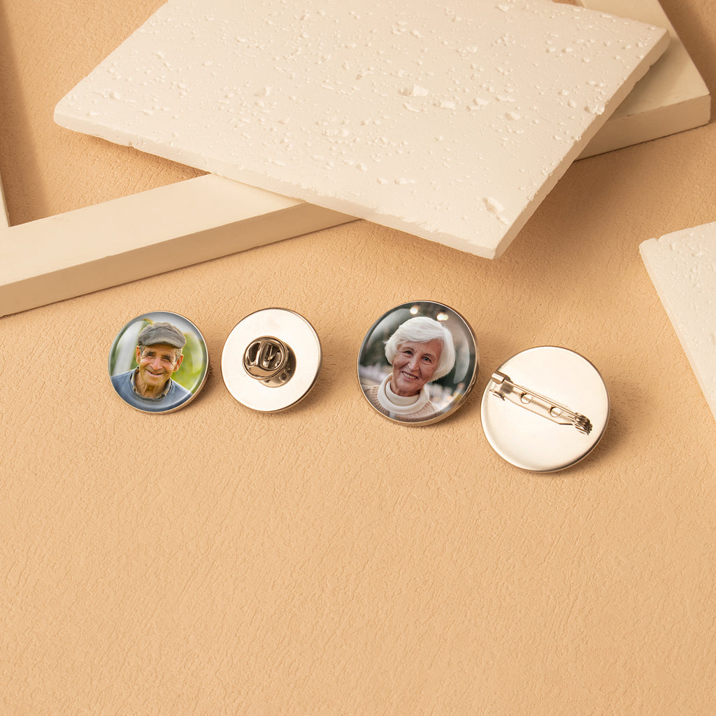 Custom Round Photo Pin