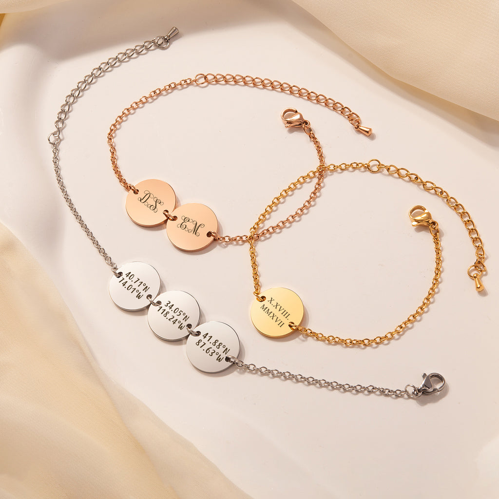 Personalized Multi-Charm Bracelet