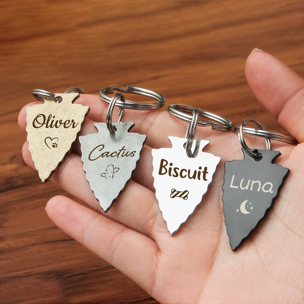 Custom Arrowhead Pet ID Dog Tag