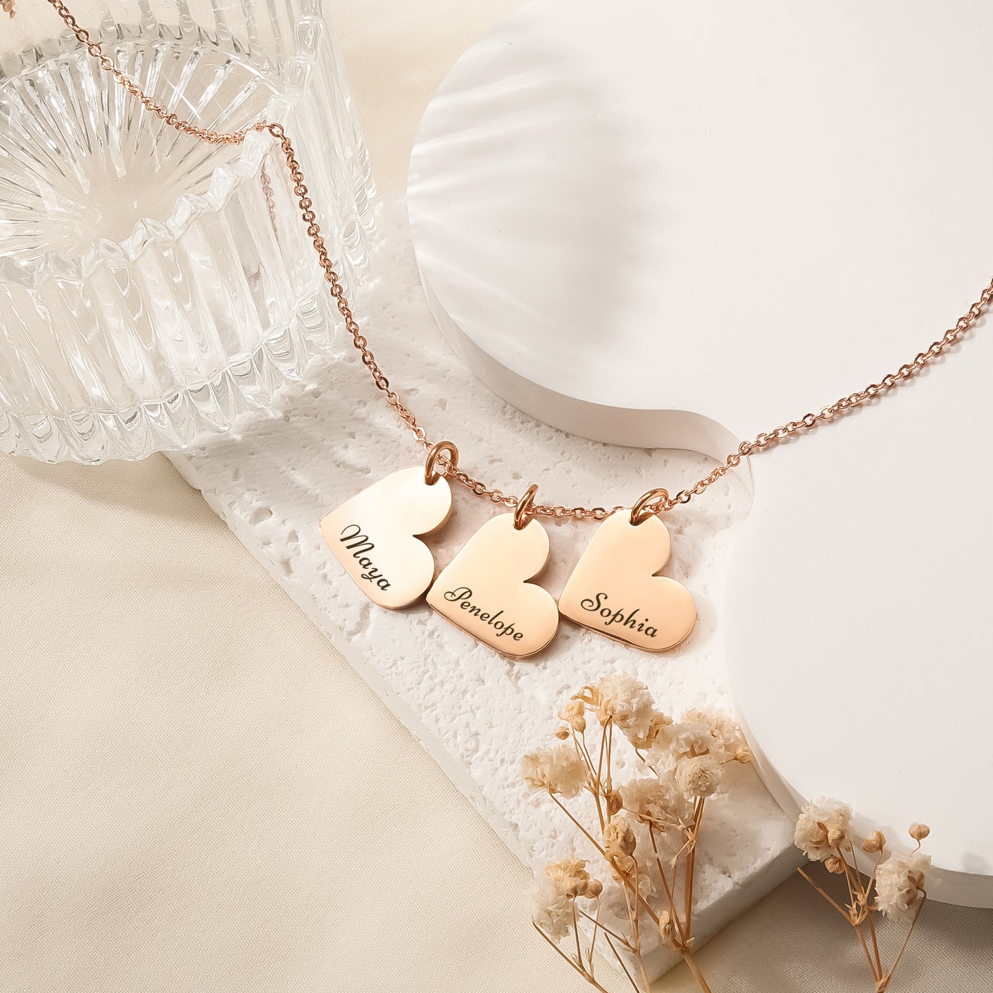 Personalized Mini Heart Necklace