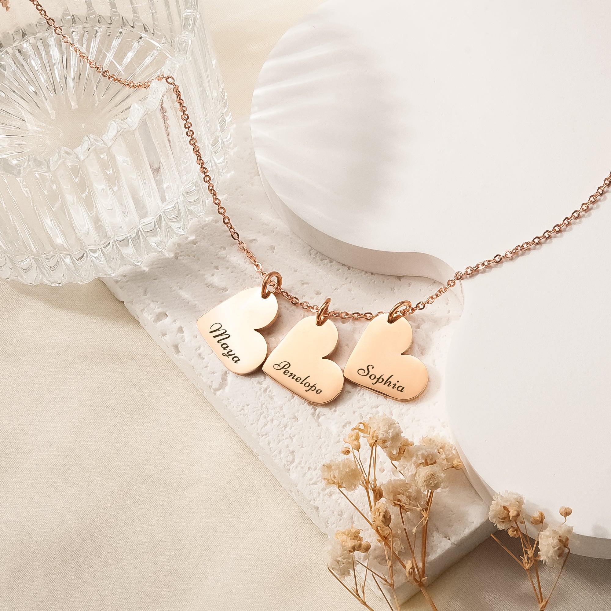 Personalized Mini Heart Necklace