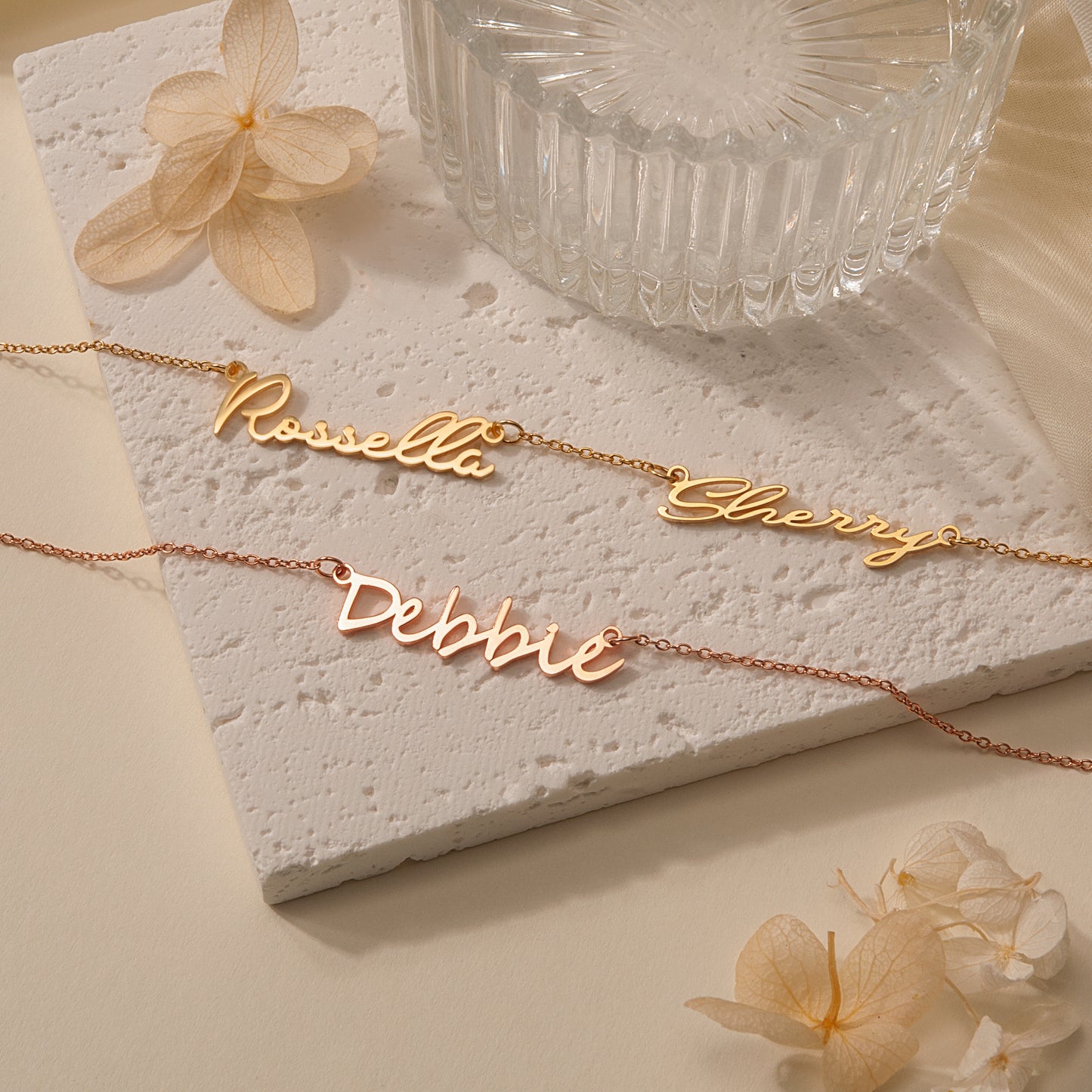 Personalized  Multiple Name Sterling Silver Necklace