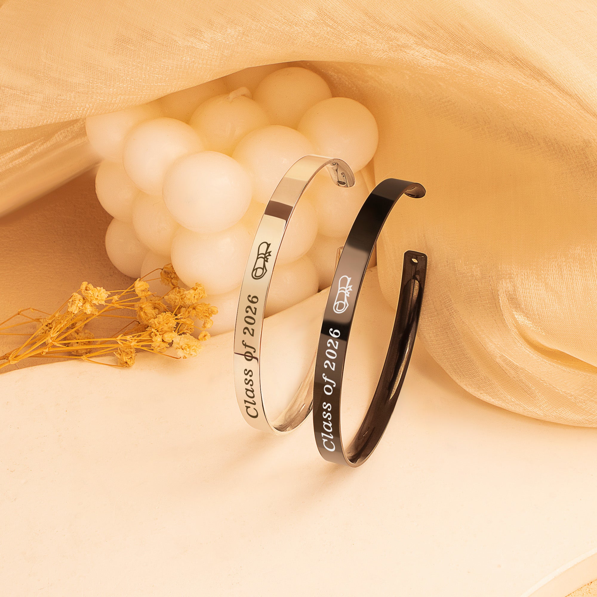 Motivational Graduation Cuff Bangle