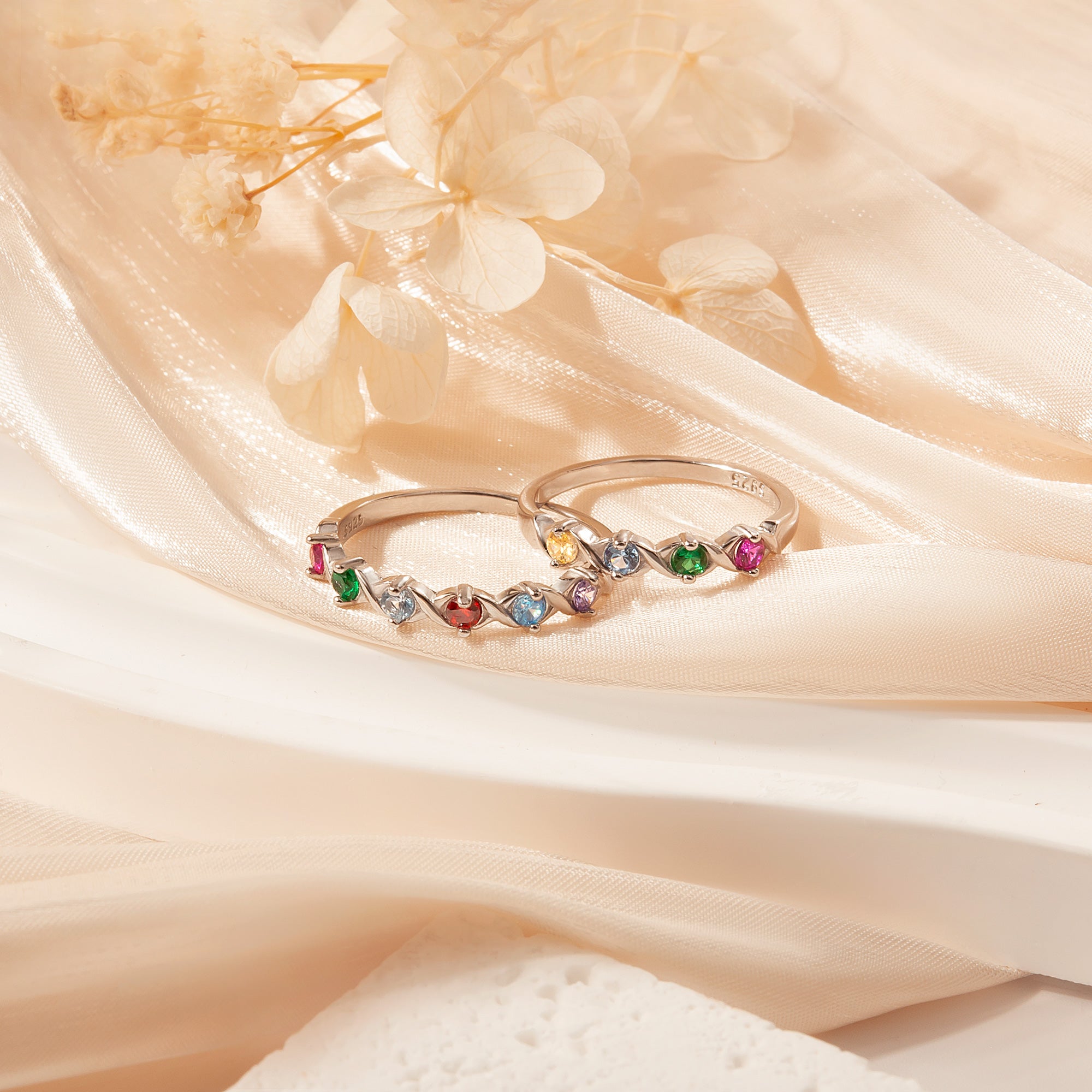 XOXO Birthstone Ring