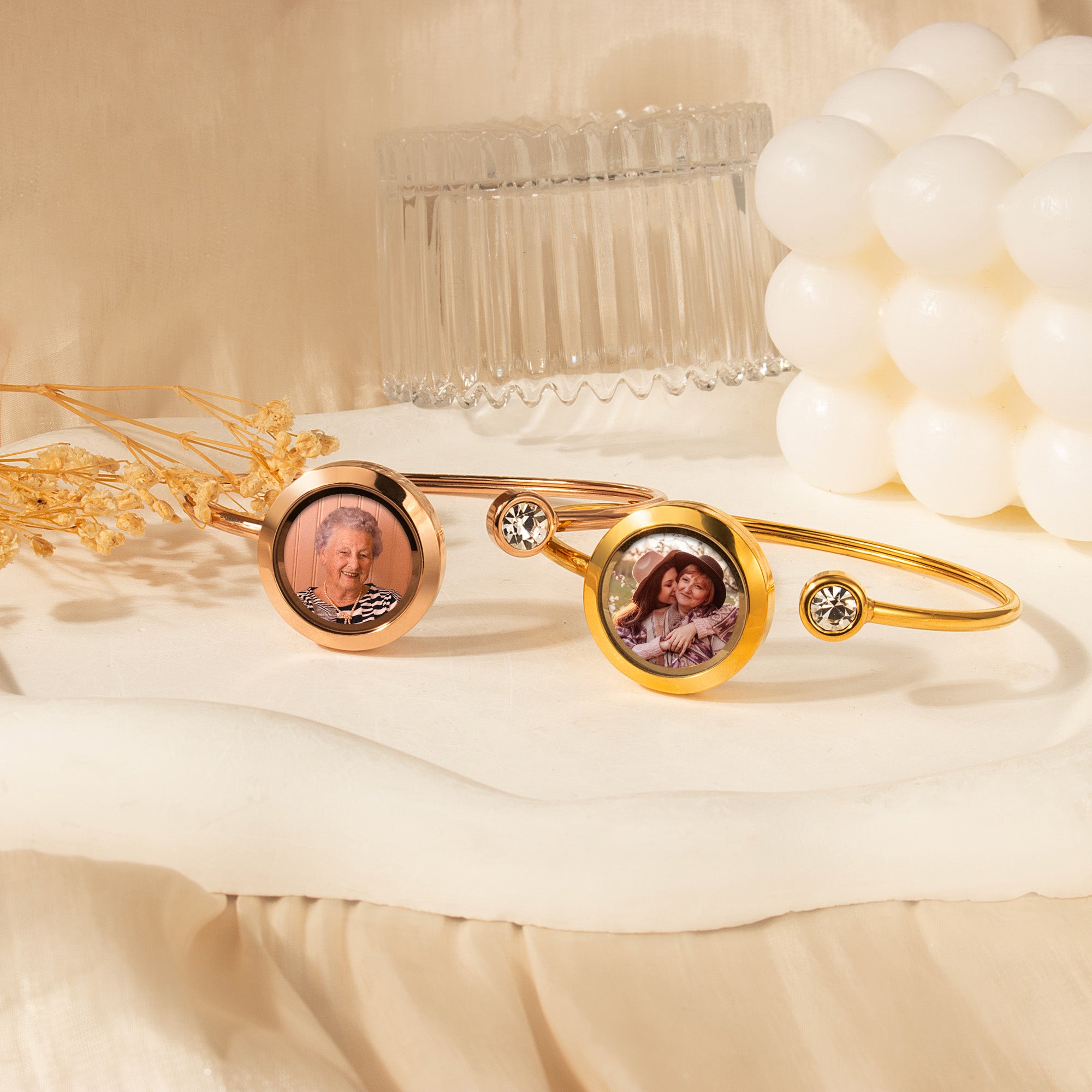 Photo Locket Cuff Bangle