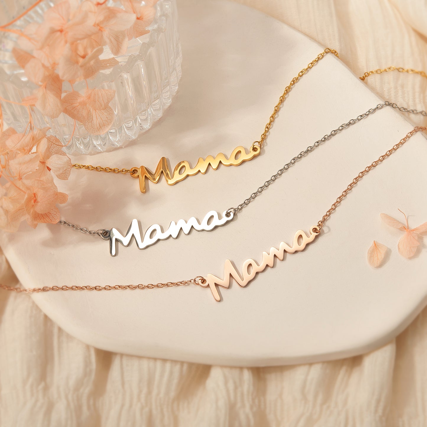 To an Amazing New Mom Mama Necklace Gift Set