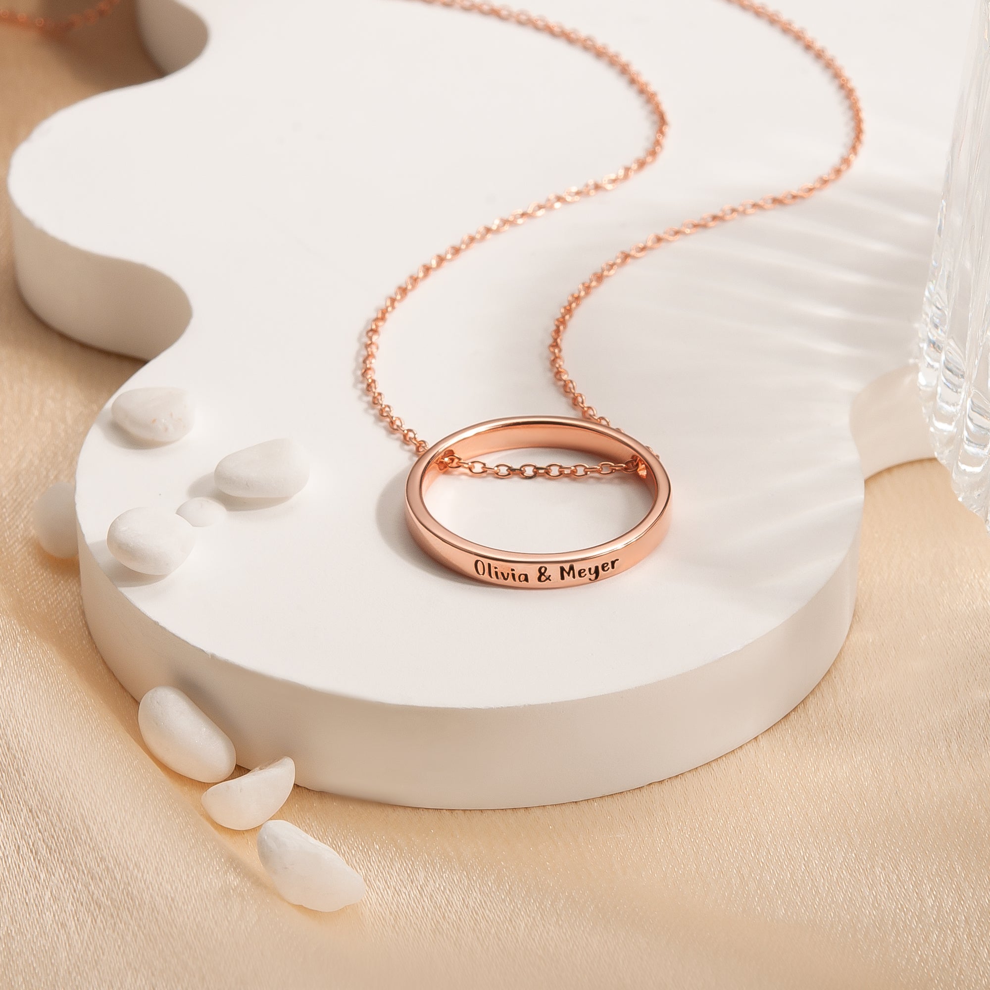 Personalized Ring Necklace