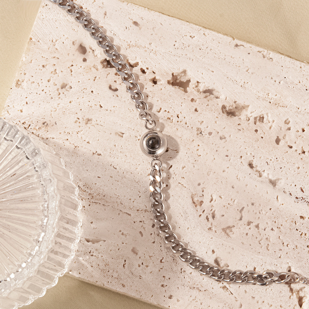 Custom Photo Projection Chain Bracelet