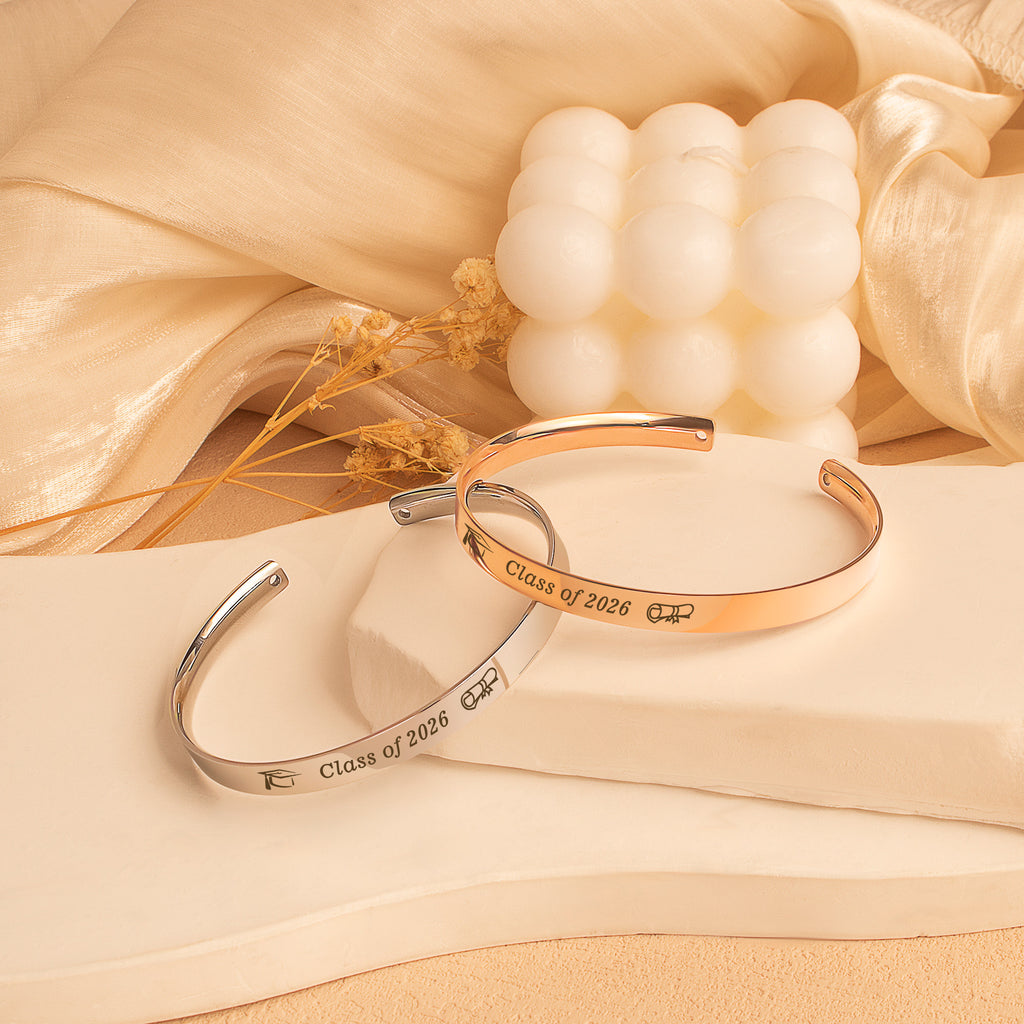 Motivational Graduation Cuff Bangle