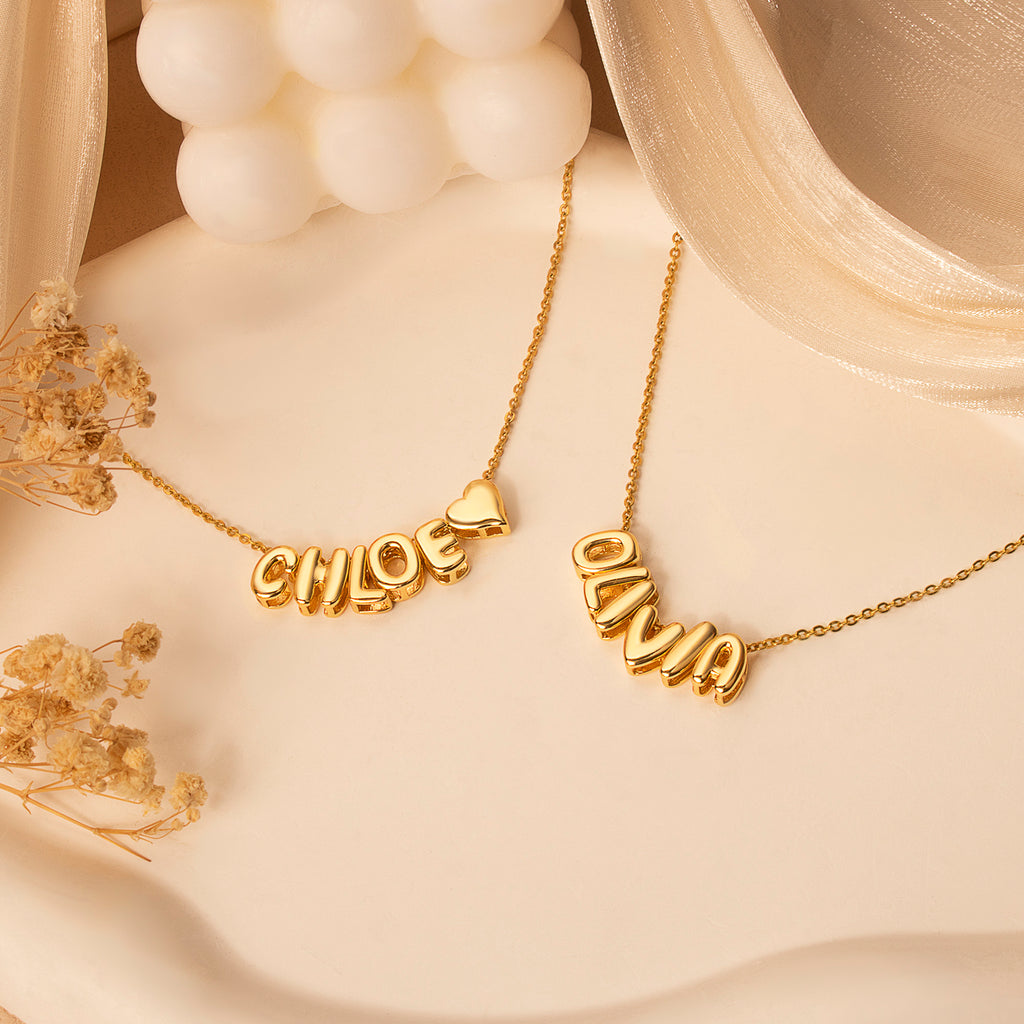 Personalized Letter Bead Name Necklace