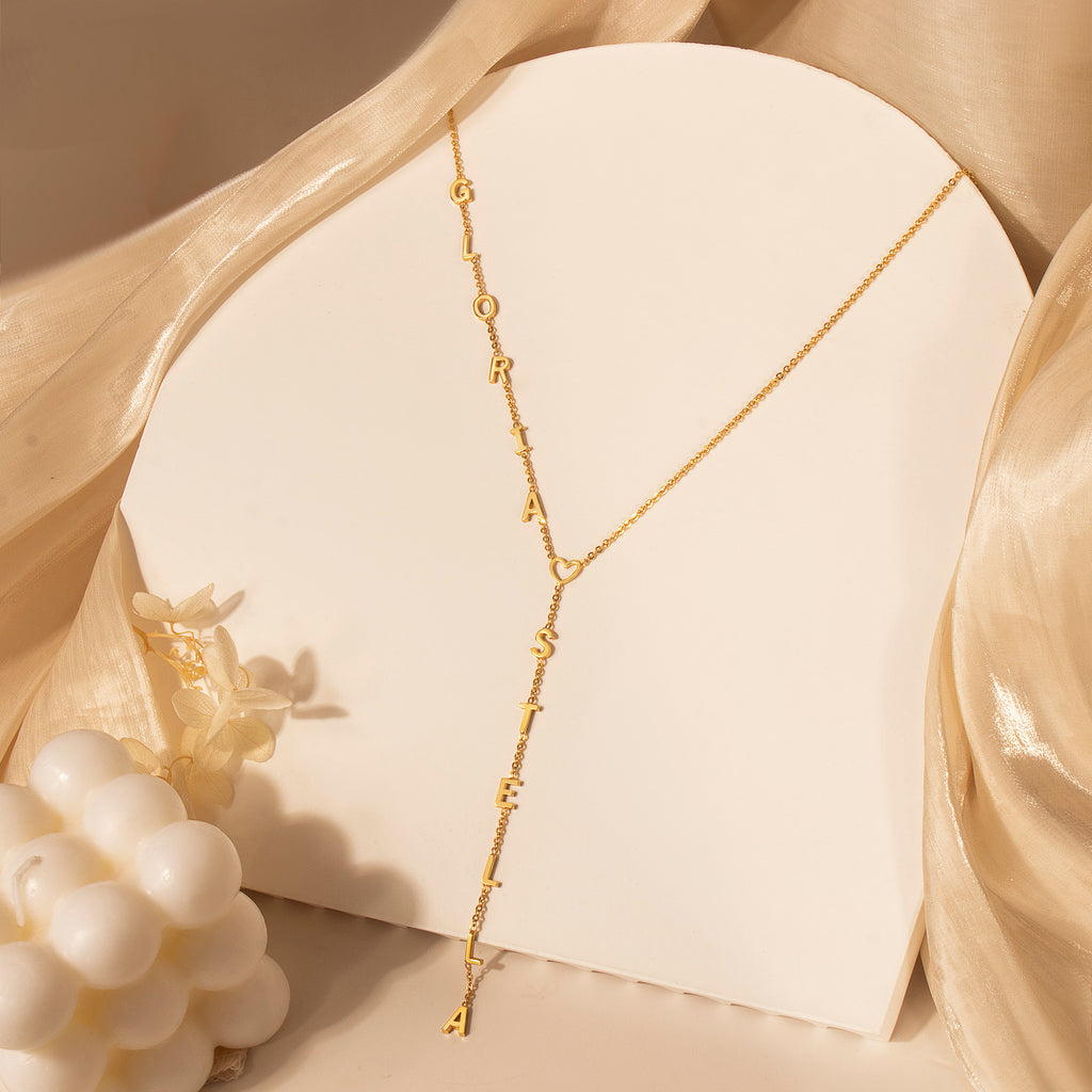 Custom Lariat Name Necklace