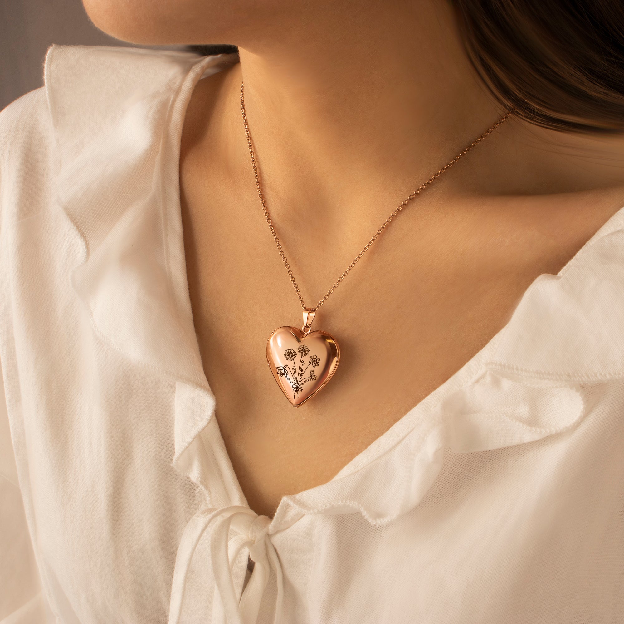 Build Your Own Bouquet Locket Necklace