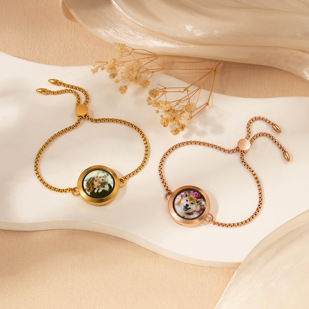 Photo Locket Pet Memorial Bracelet