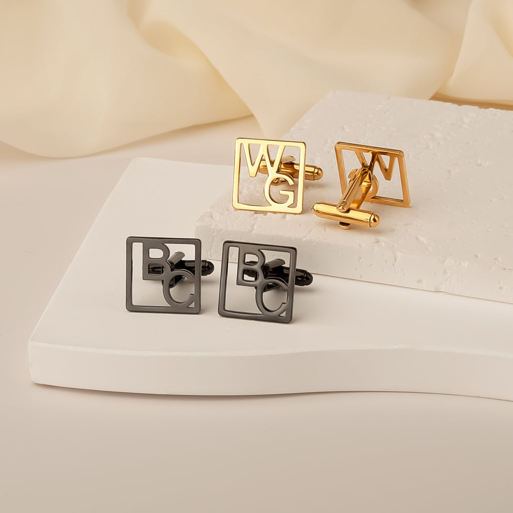 Custom Initial Cuff Links