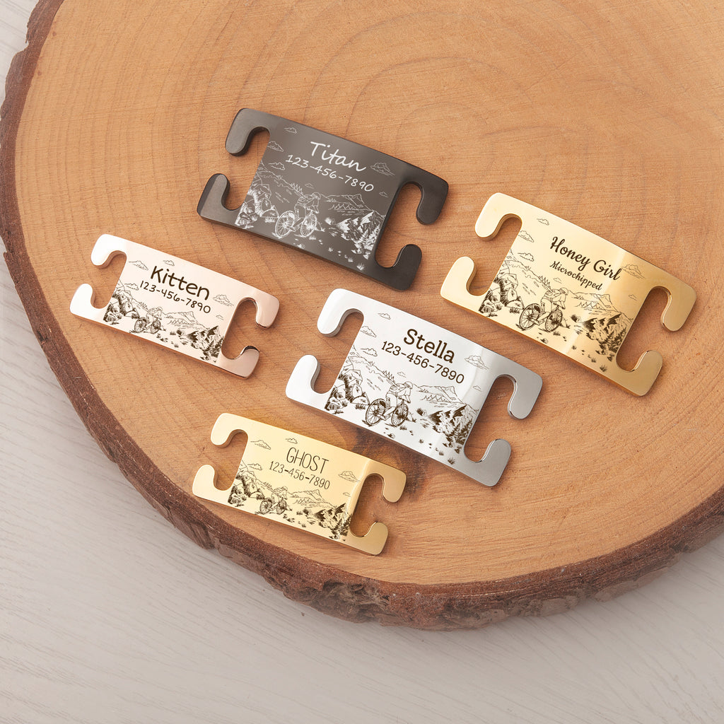 Outdoor Biking Slide-On Pet ID Tag