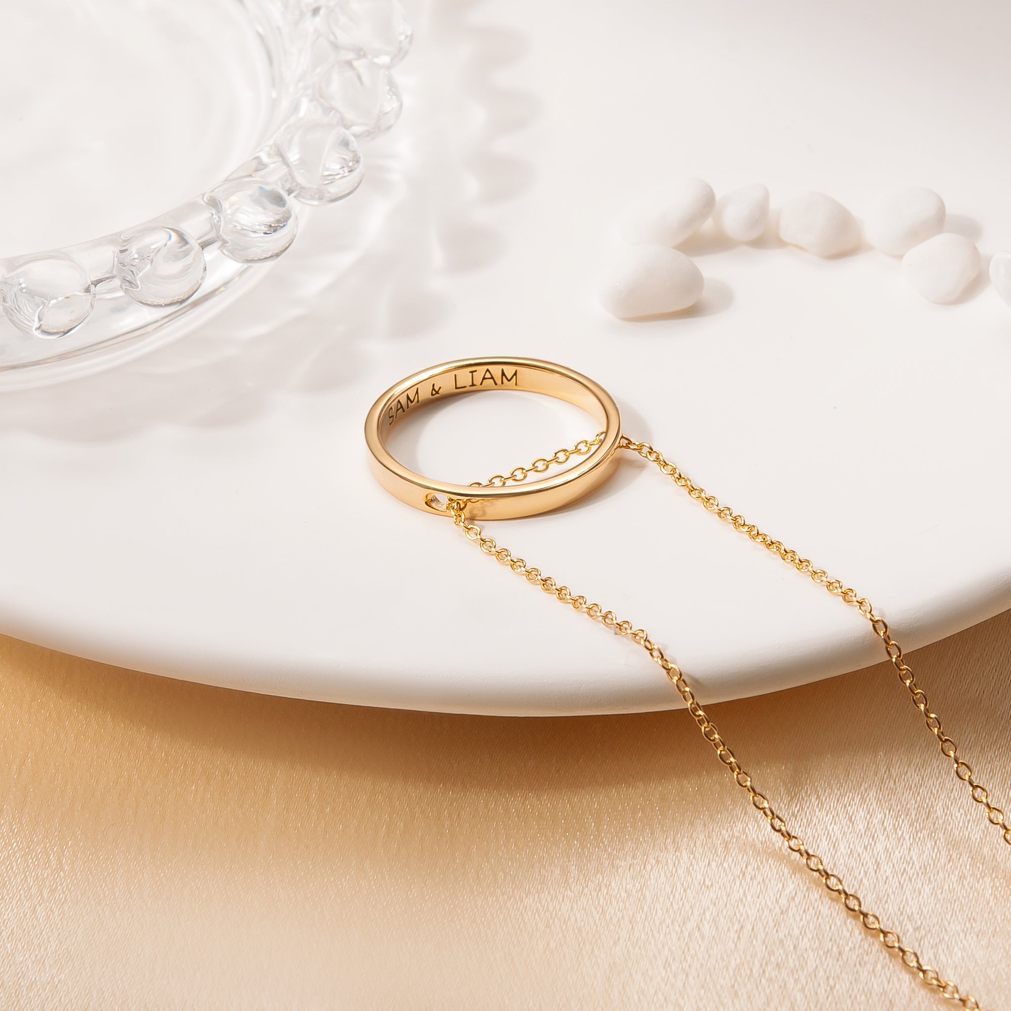 Personalized Ring Necklace