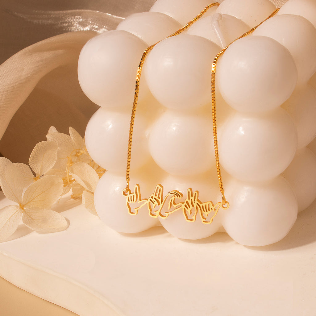Custom Sign Language Necklace
