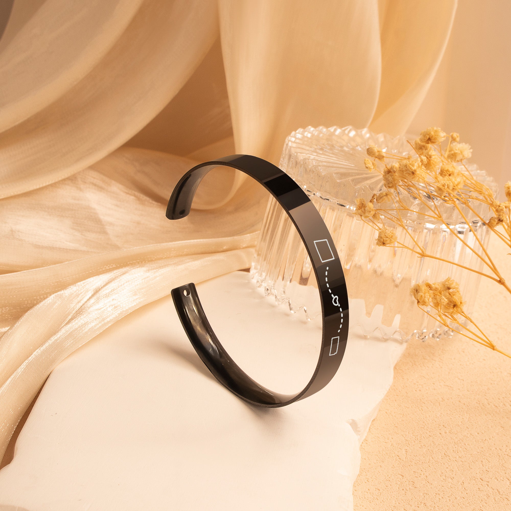 Long Distance 8mm Cuff Bangle