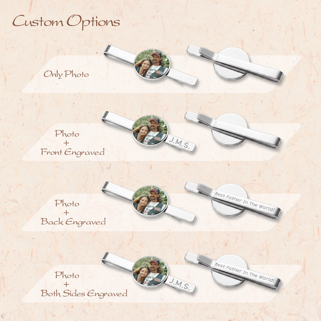 Men's Custom Photo Tie Clip