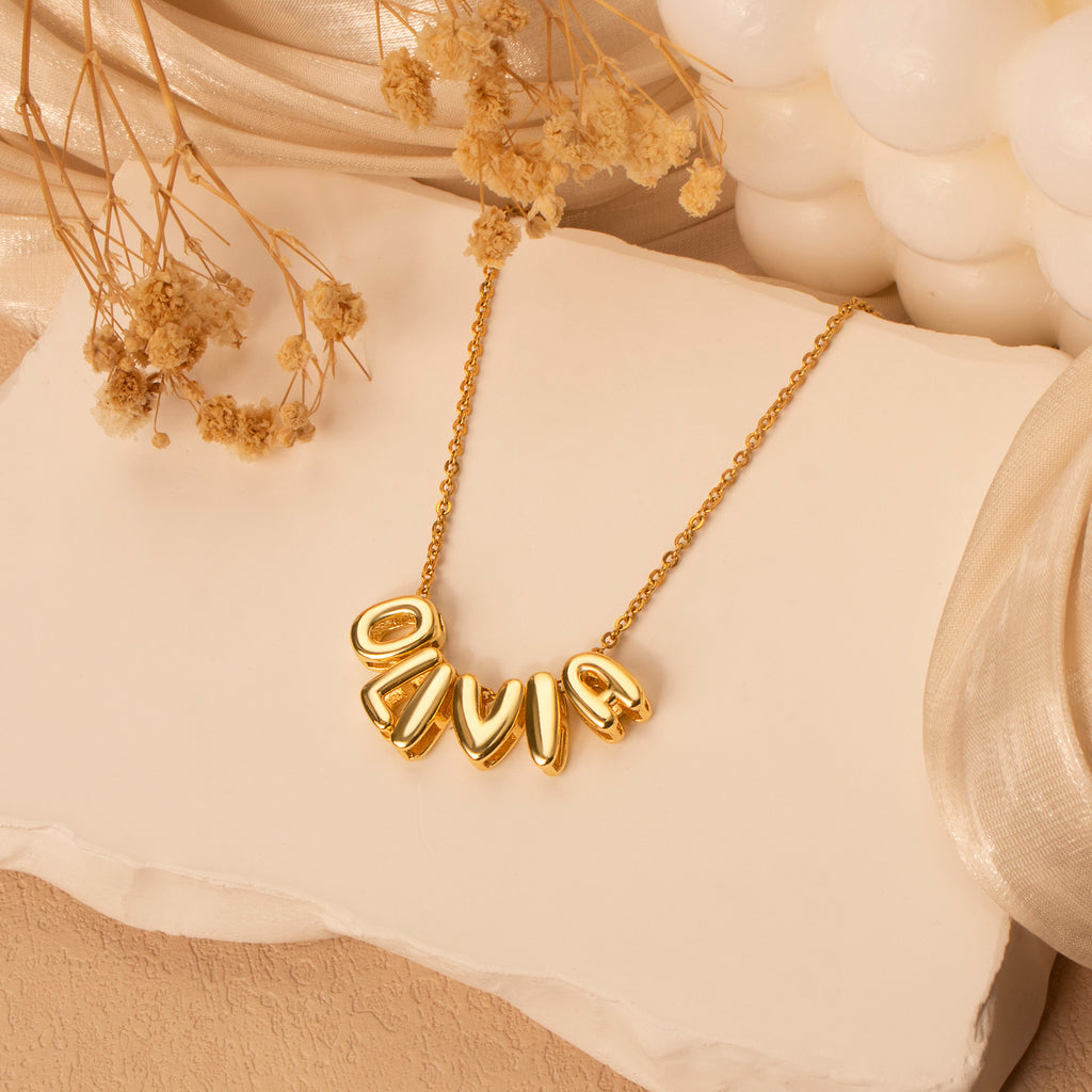 Personalized Letter Bead Name Necklace