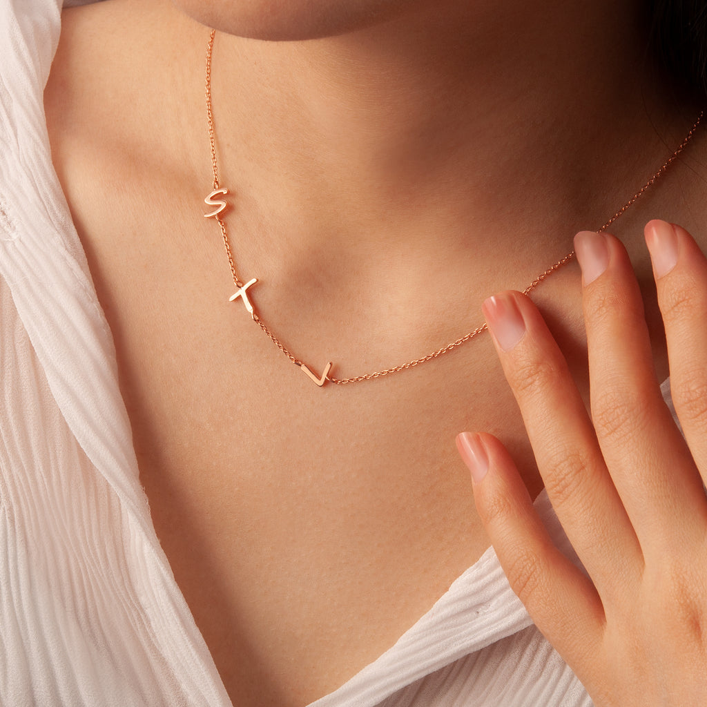 Personalized Charms and Birthstone Necklace