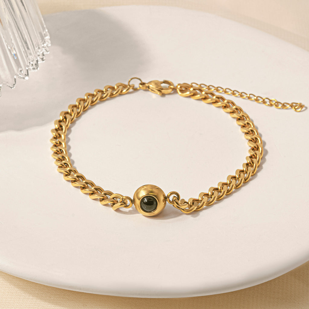 Custom Photo Projection Chain Bracelet