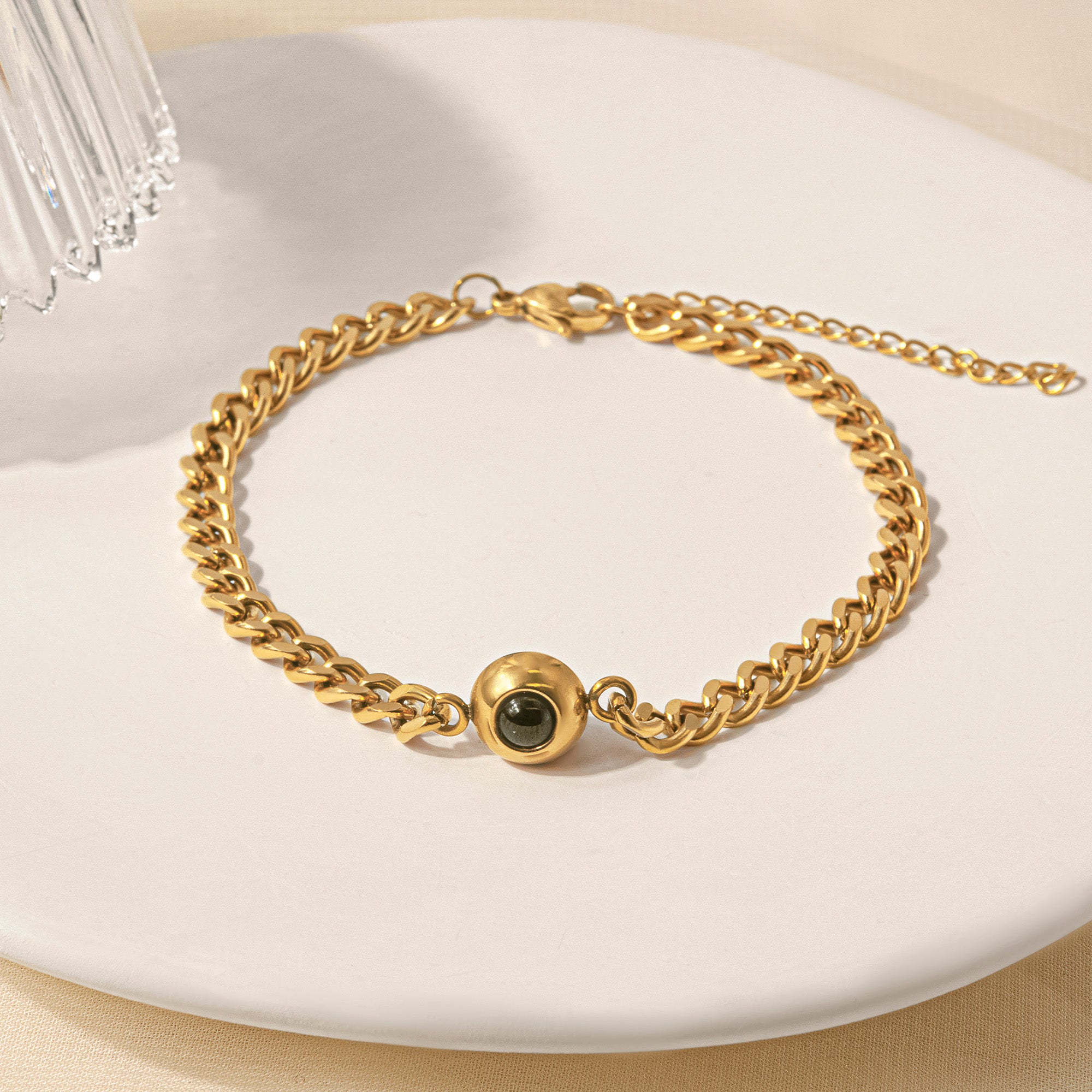 Custom Photo Projection Chain Bracelet