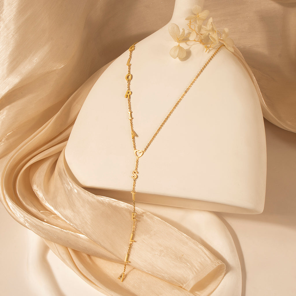 Custom Lariat Name Necklace