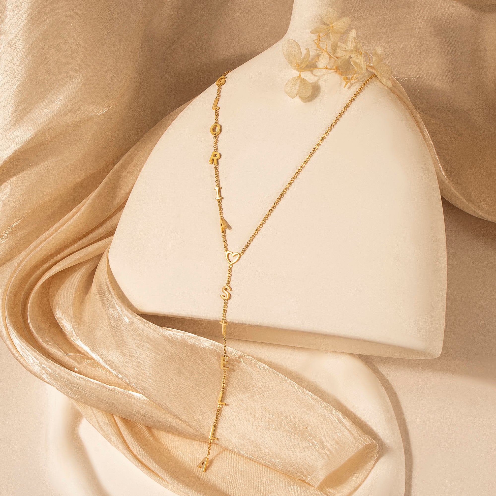 Custom Lariat Name Necklace