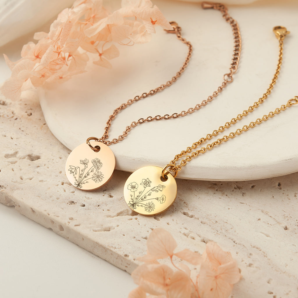 Custom Build Your Own Bouquet Charm Stainless Steel Bracelet