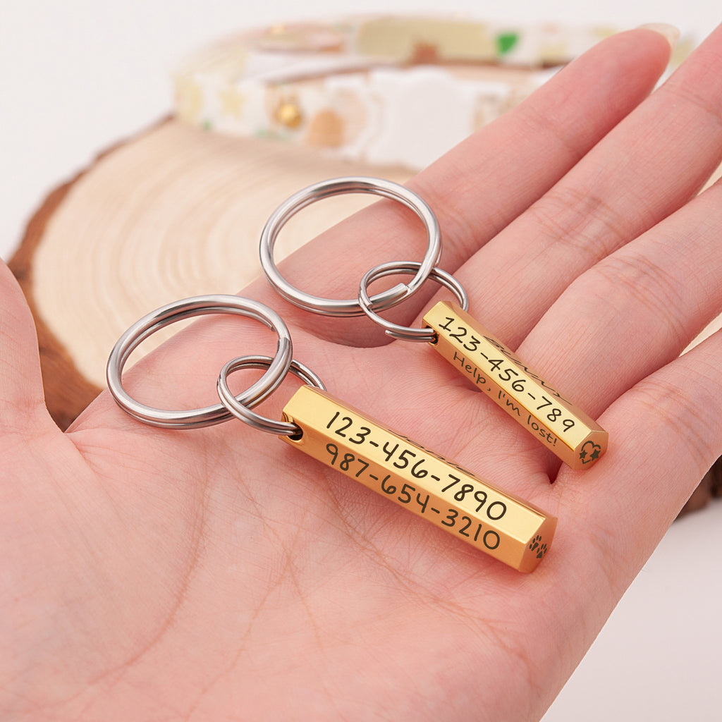 6-Sided Engraving Hexagon Pet Tag