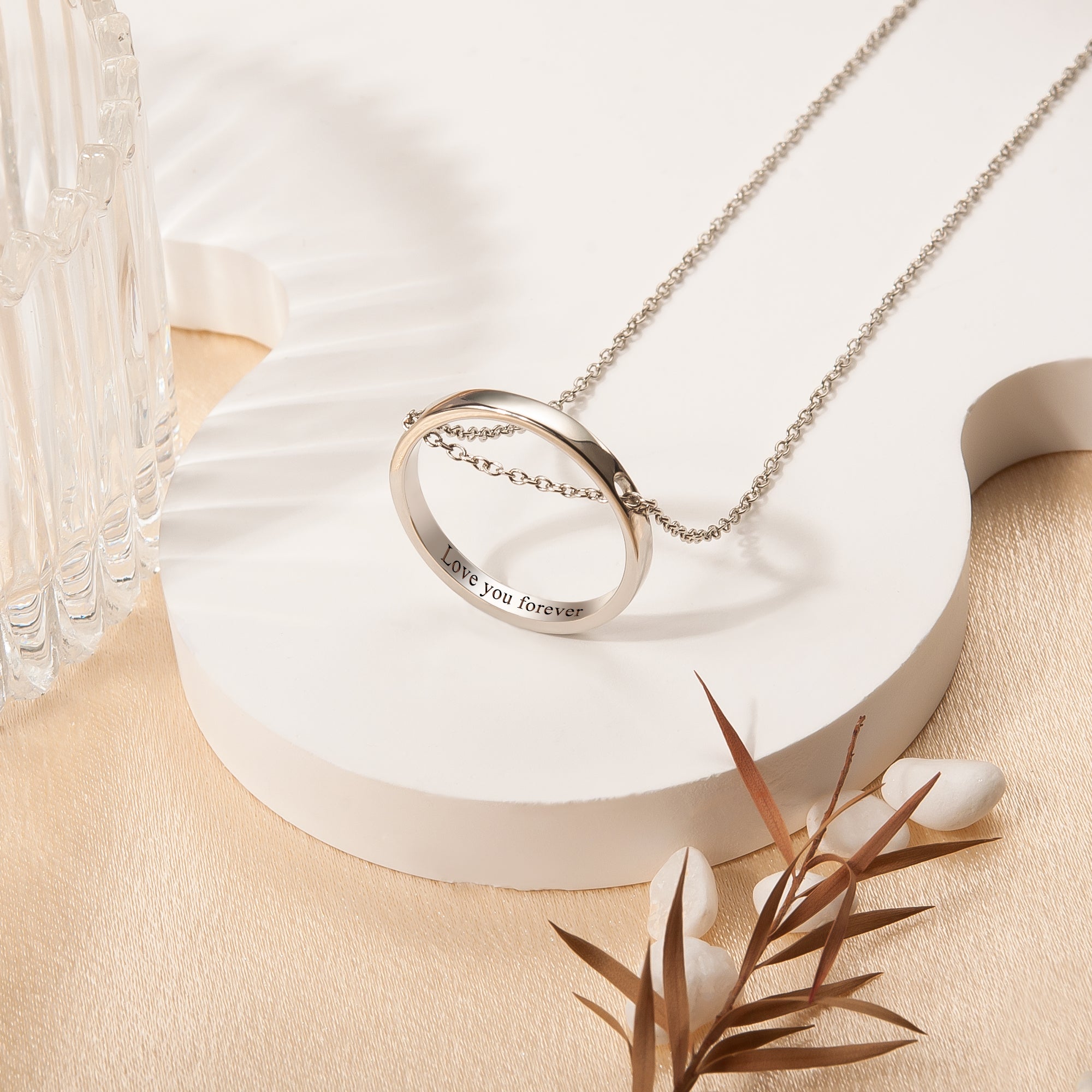 Personalized Ring Necklace