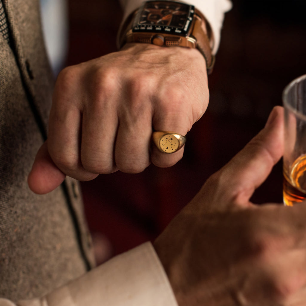 Constellation Star Signet Ring