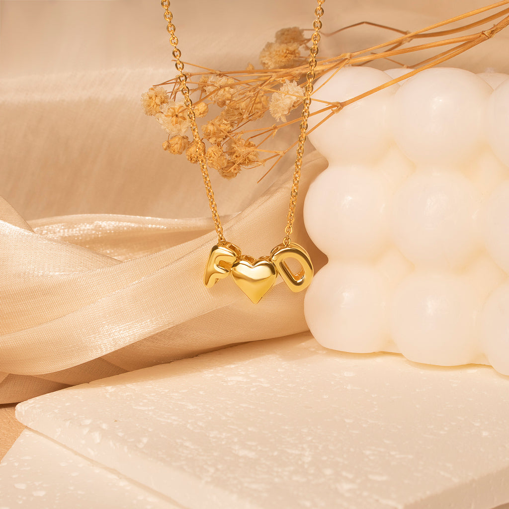 Personalized Letter Bead Name Necklace