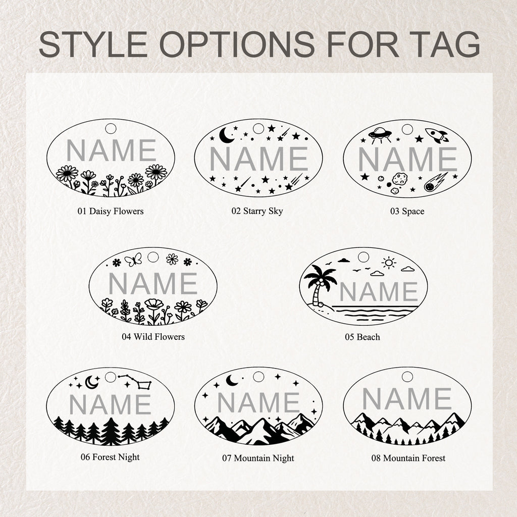 Personalized Oval Stainless Steel Pet ID Tag