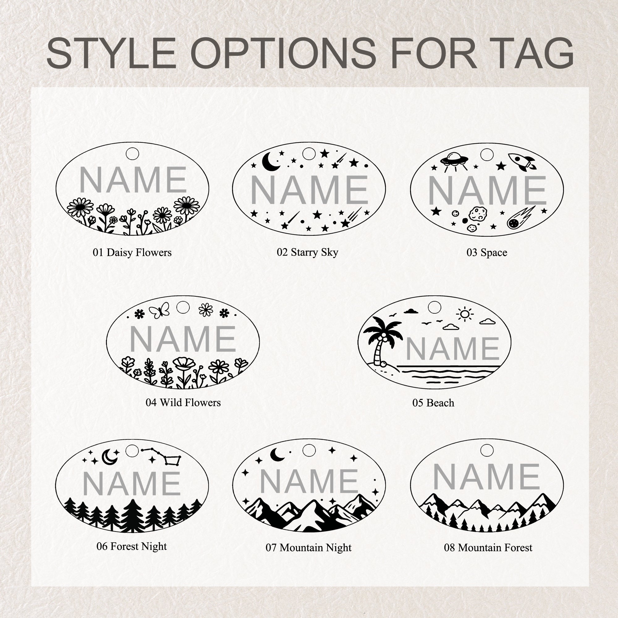 Personalized Oval Stainless Steel Pet ID Tag