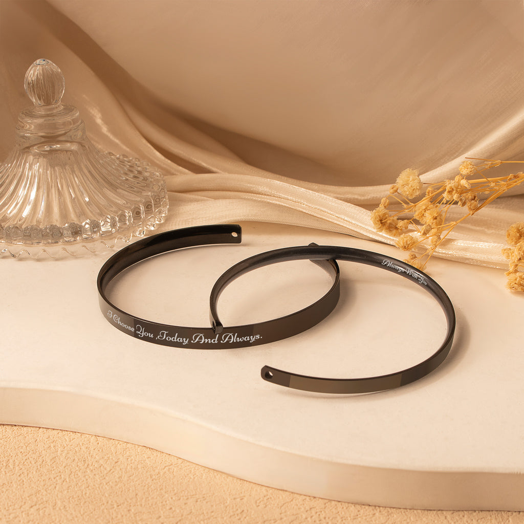 Custom Matching Cuff Bangle Set