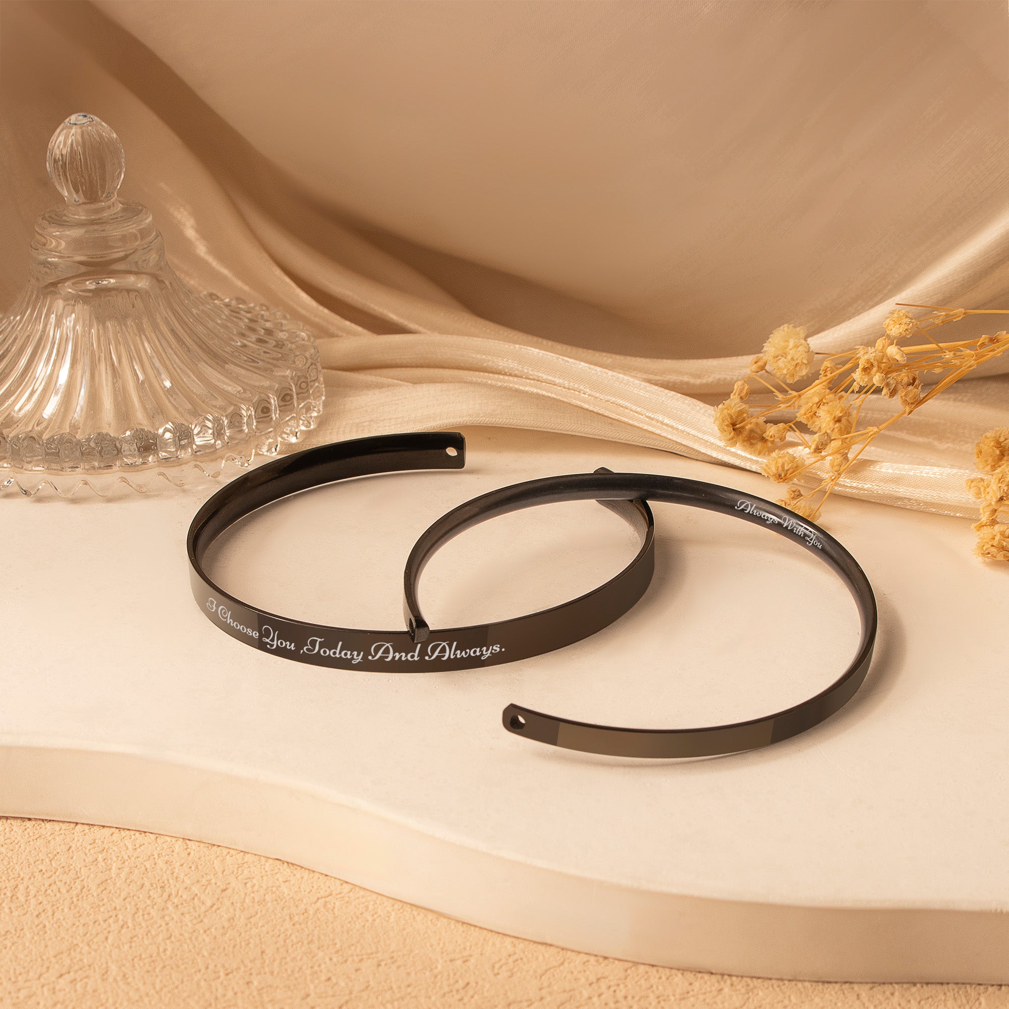 Custom Matching Cuff Bangle Set