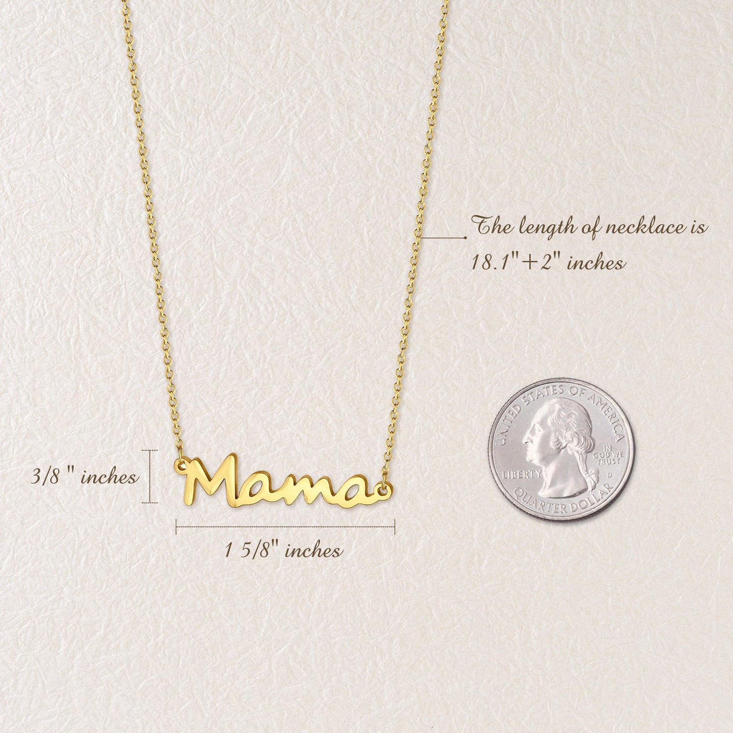 "To my Beautiful Mom" Mama Necklace Gift Set