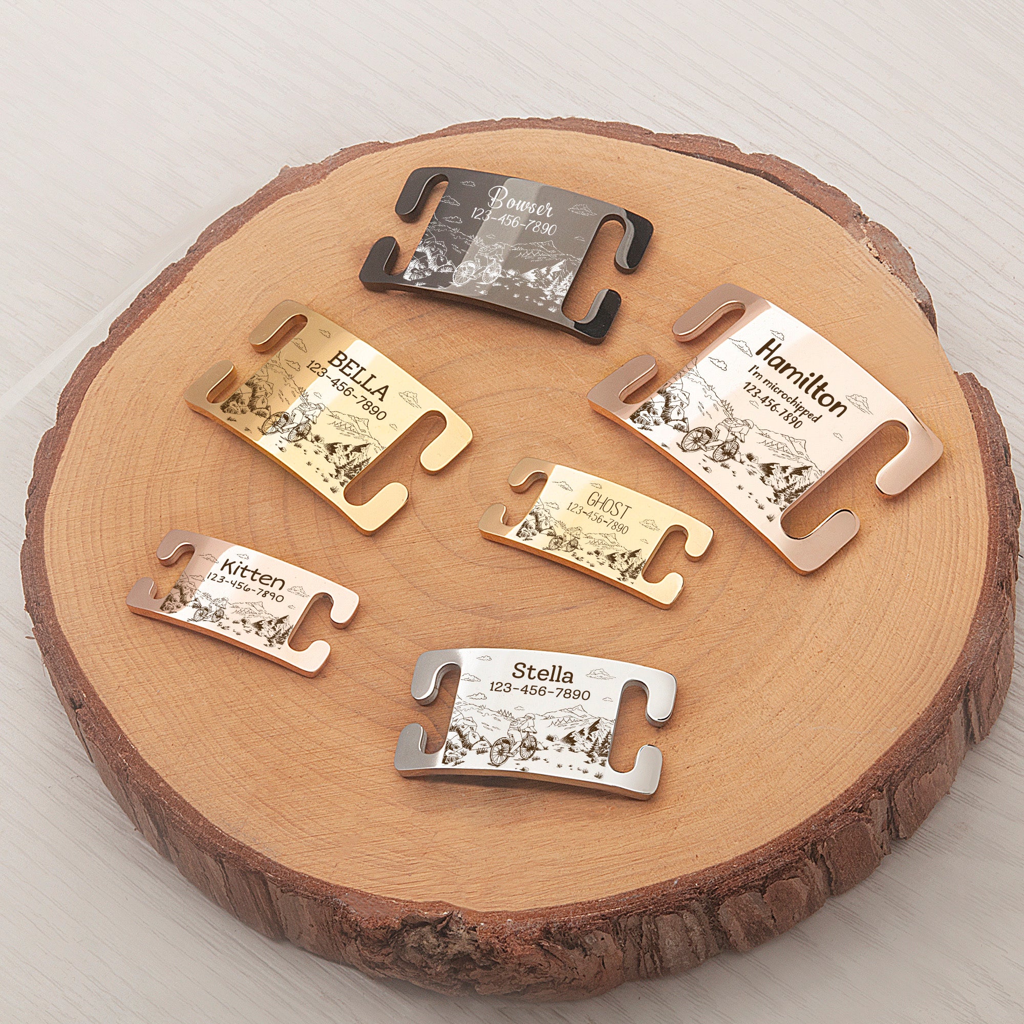 Outdoor Biking Slide-On Pet ID Tag