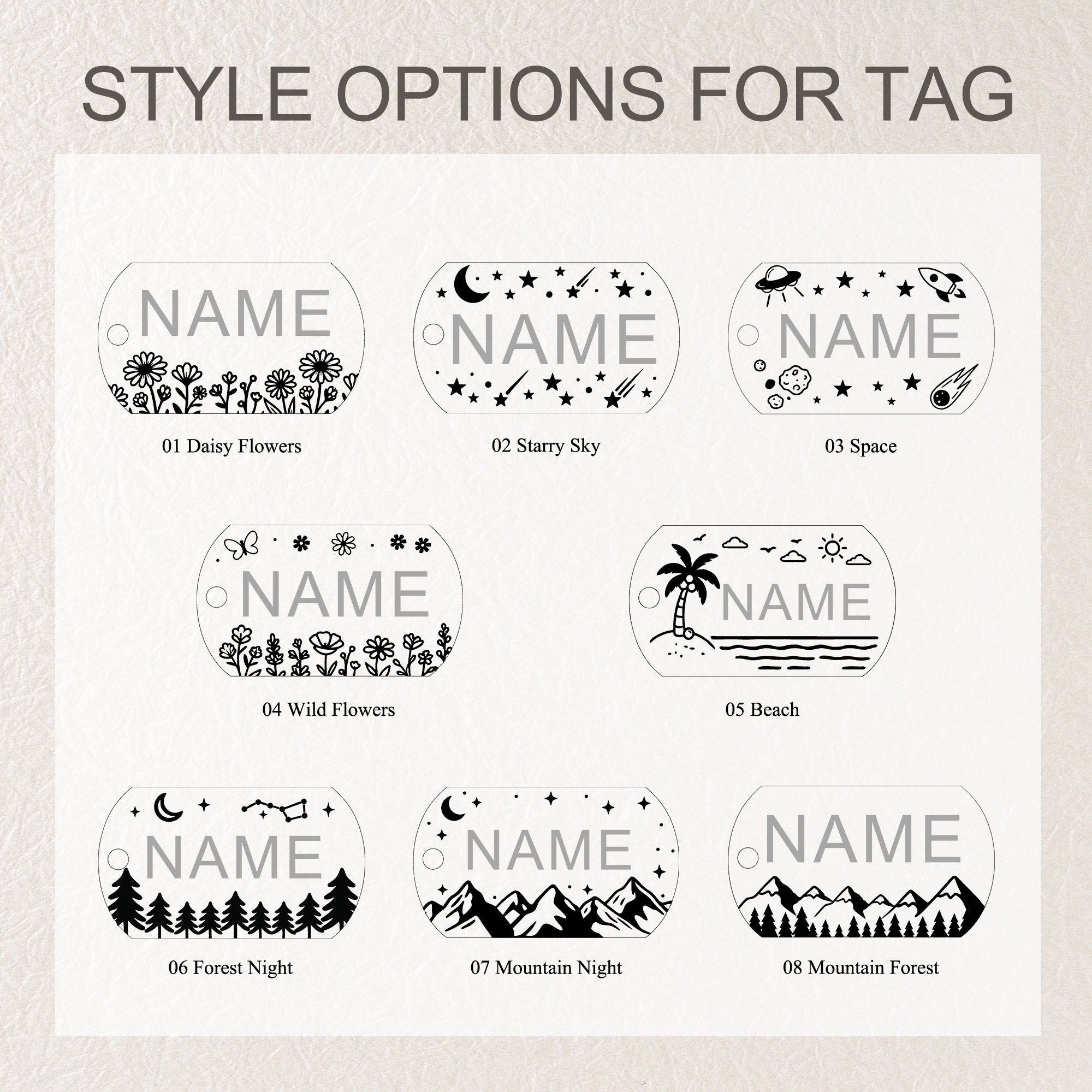 Personalized Tag Stainless Steel Pet ID Tag
