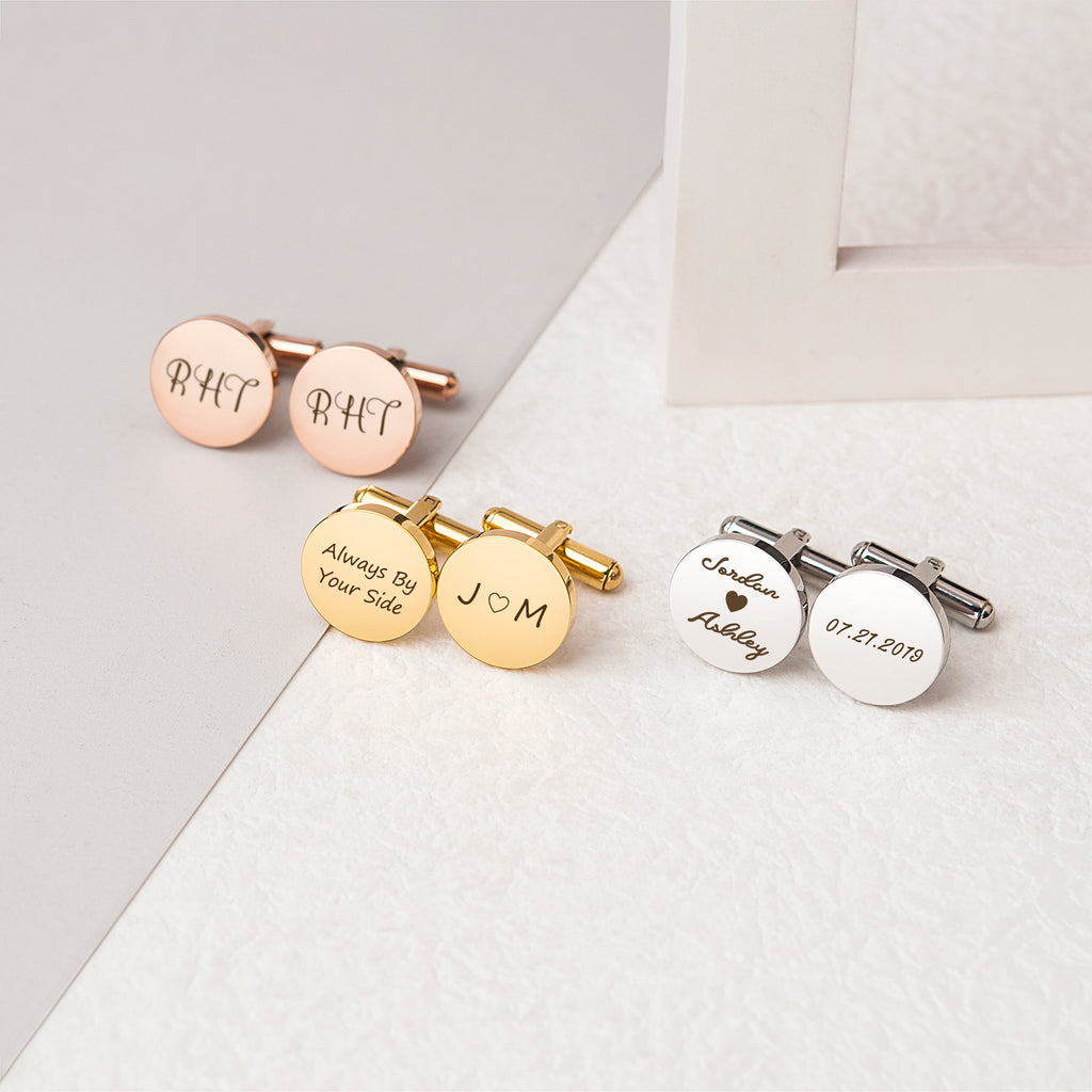 Round Cuff Links