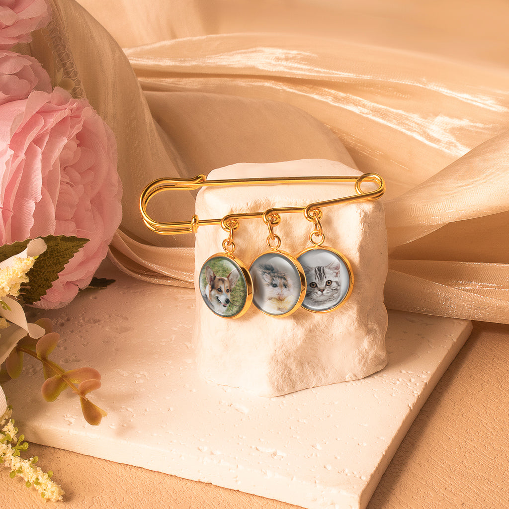 Photo Wedding Brooch