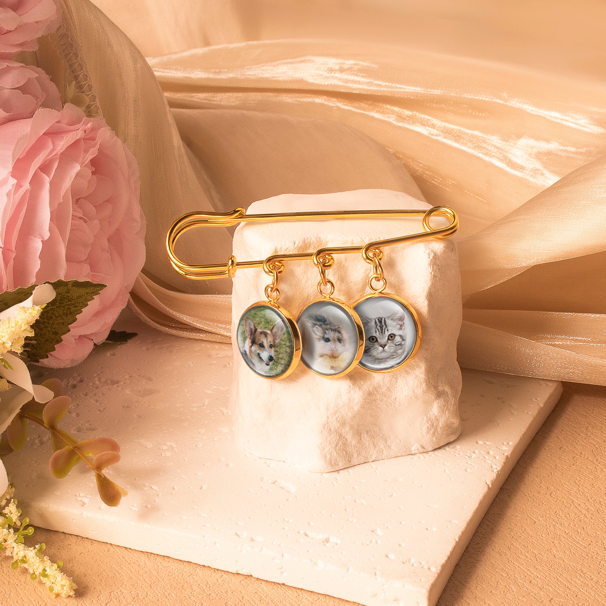 Photo Wedding Brooch