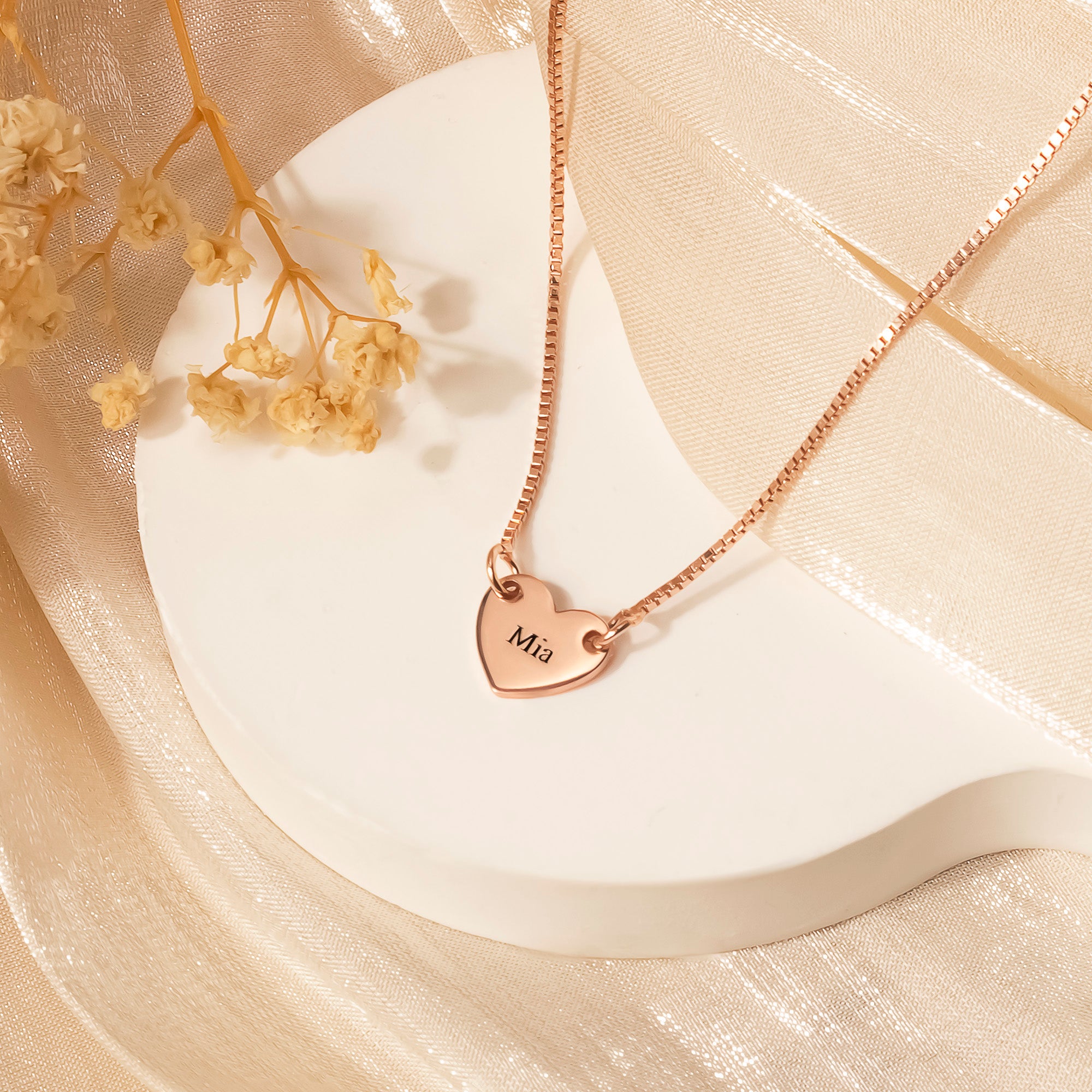 Personalized Heart Necklace