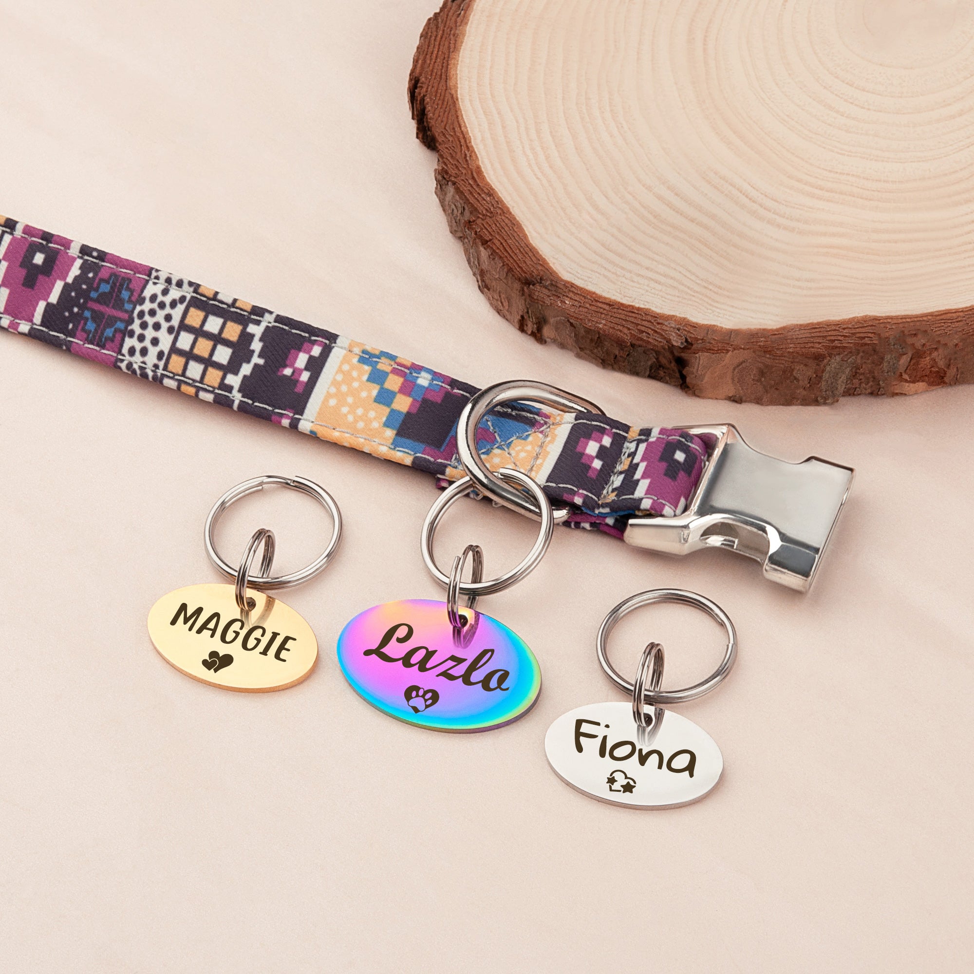 Oval Pet ID Dog Tag