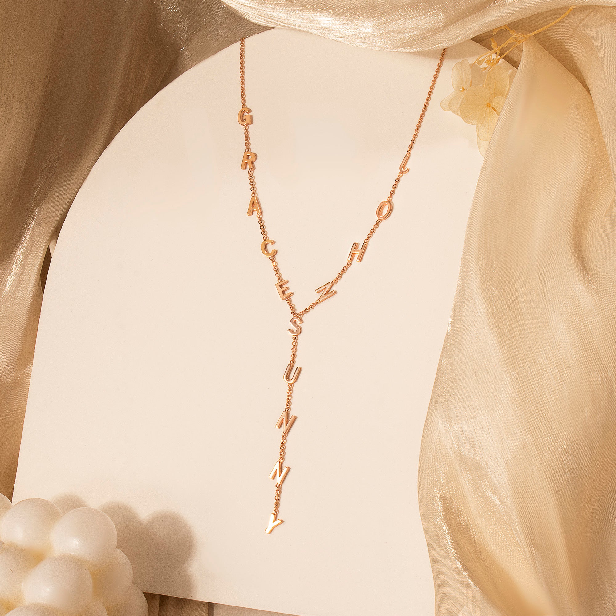 Custom Lariat Name Necklace