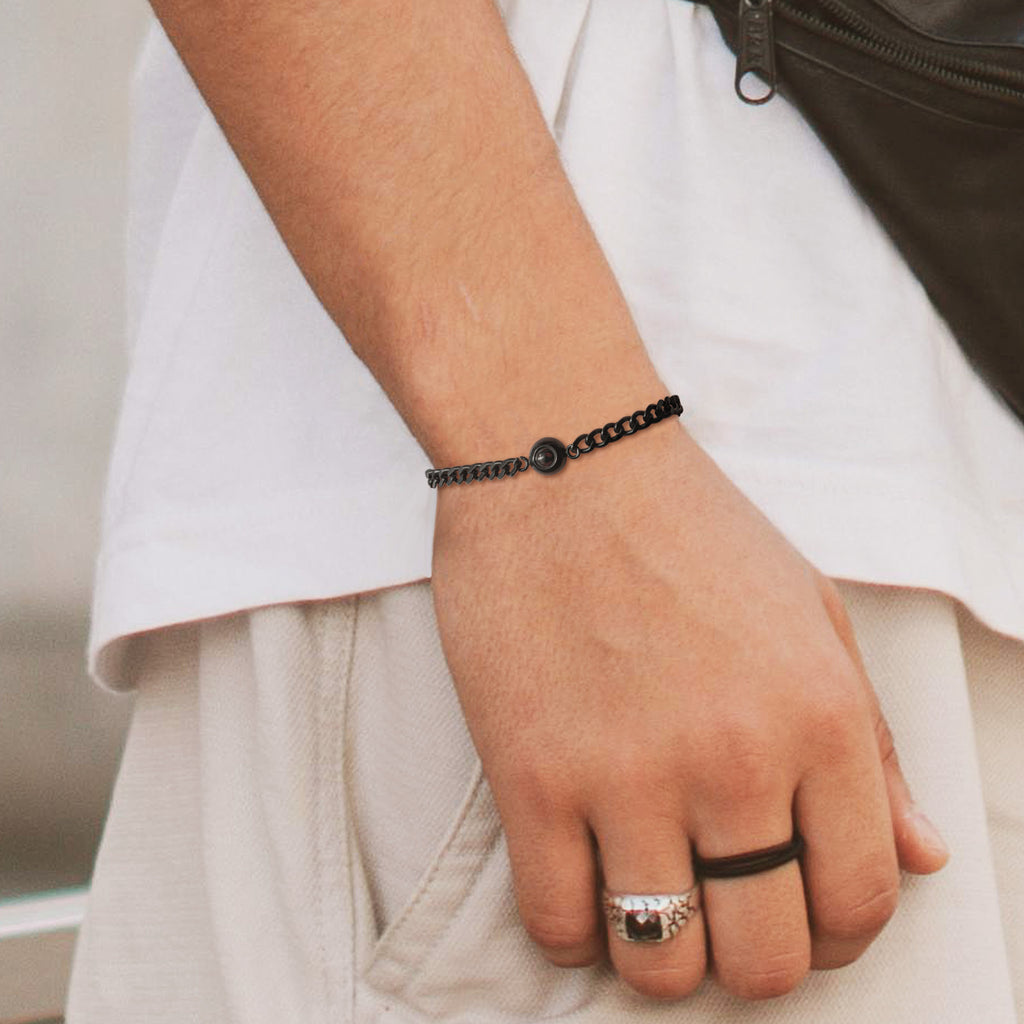 Custom Photo Projection Chain Bracelet